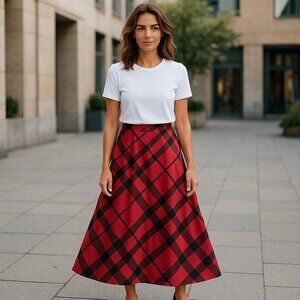 Victor Costa Maxi Floor Length Skirt Ladies XL Flamboyant 1990's Artsy Maximal